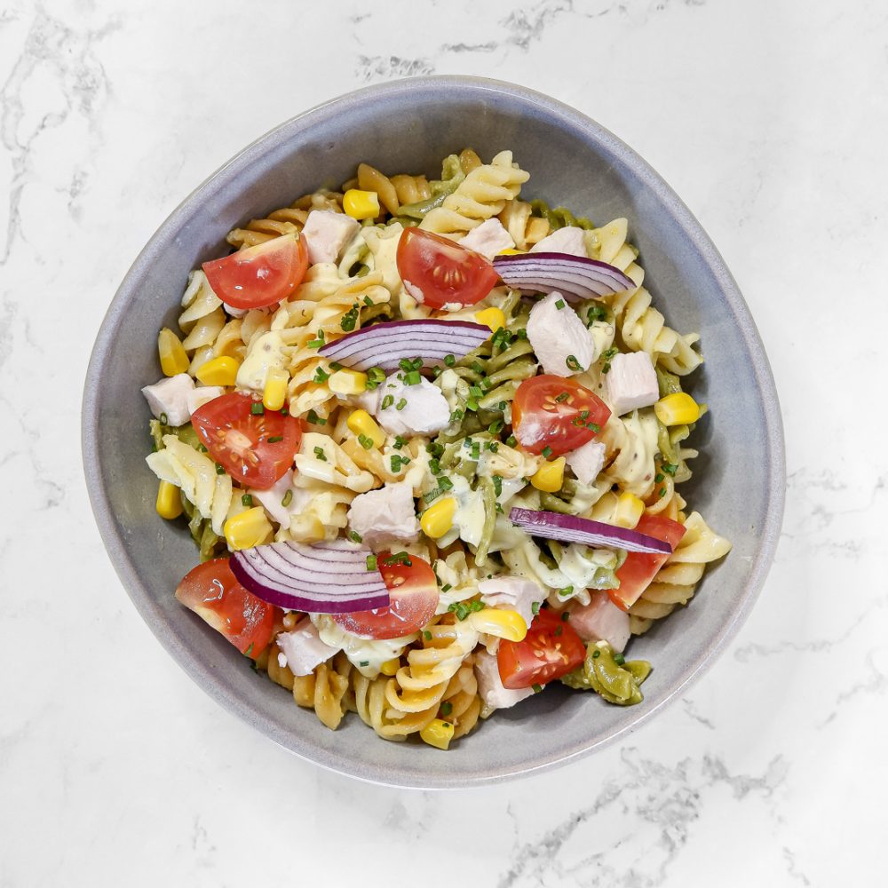 TRAFUS. ENSALADA DE POLLO MIEL Y MOSTAZA. BUP